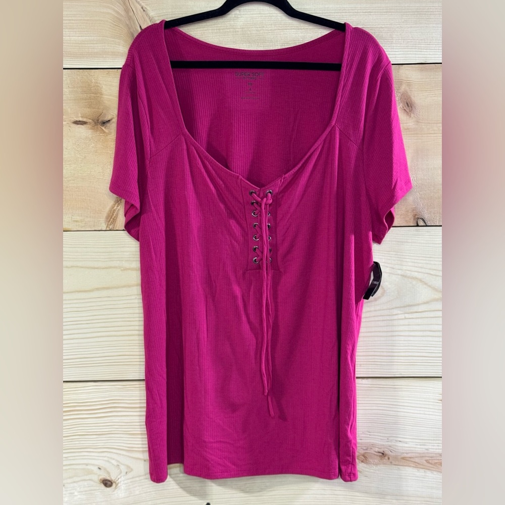 NWT Torrid Super Soft Ribbed Top - Picture 2 of 6